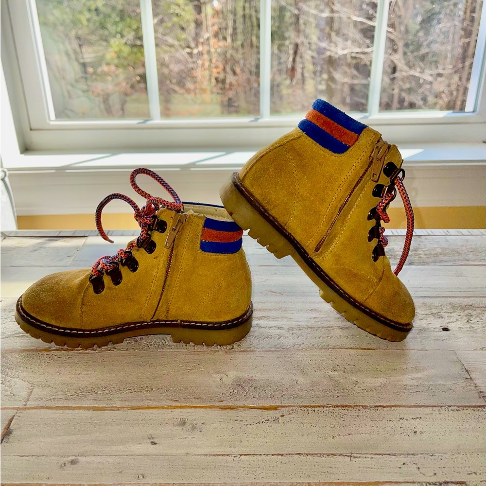 Mini Boden Boots UK size 28 // toddler US size 10 brown leather / suede vguc